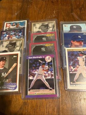 Topps Yankees Baseball Card Lot - Blue, White, Purple